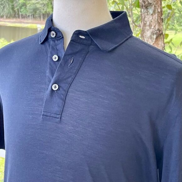 Dalmine 1952 lightweight Navy Polo. Large. - Picture 3 of 8